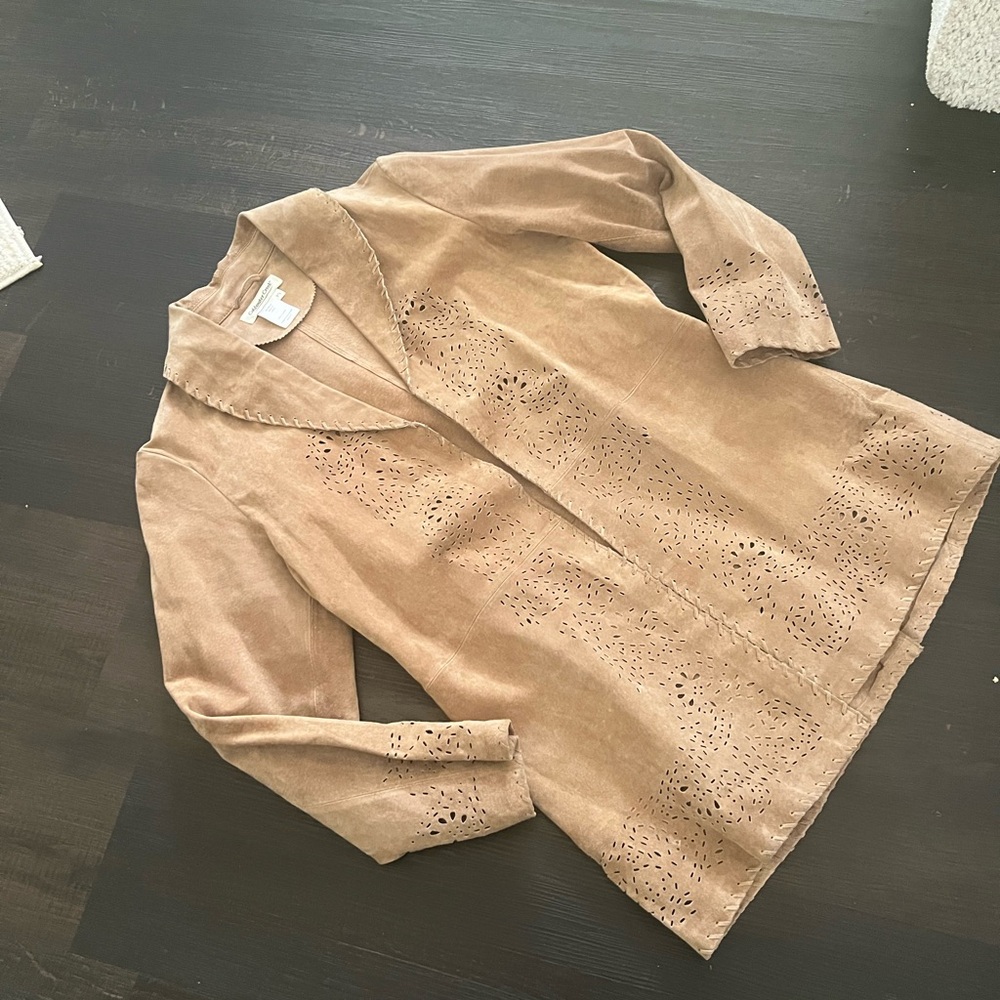 Coldwater Creek leather blazer/jacket